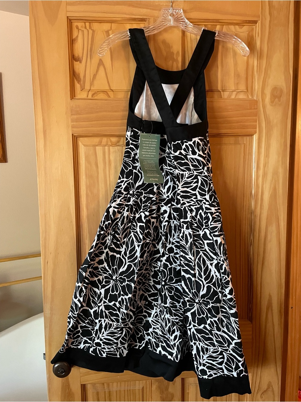 American Living Black & White Floral Midi Dress - Picture 2 of 5